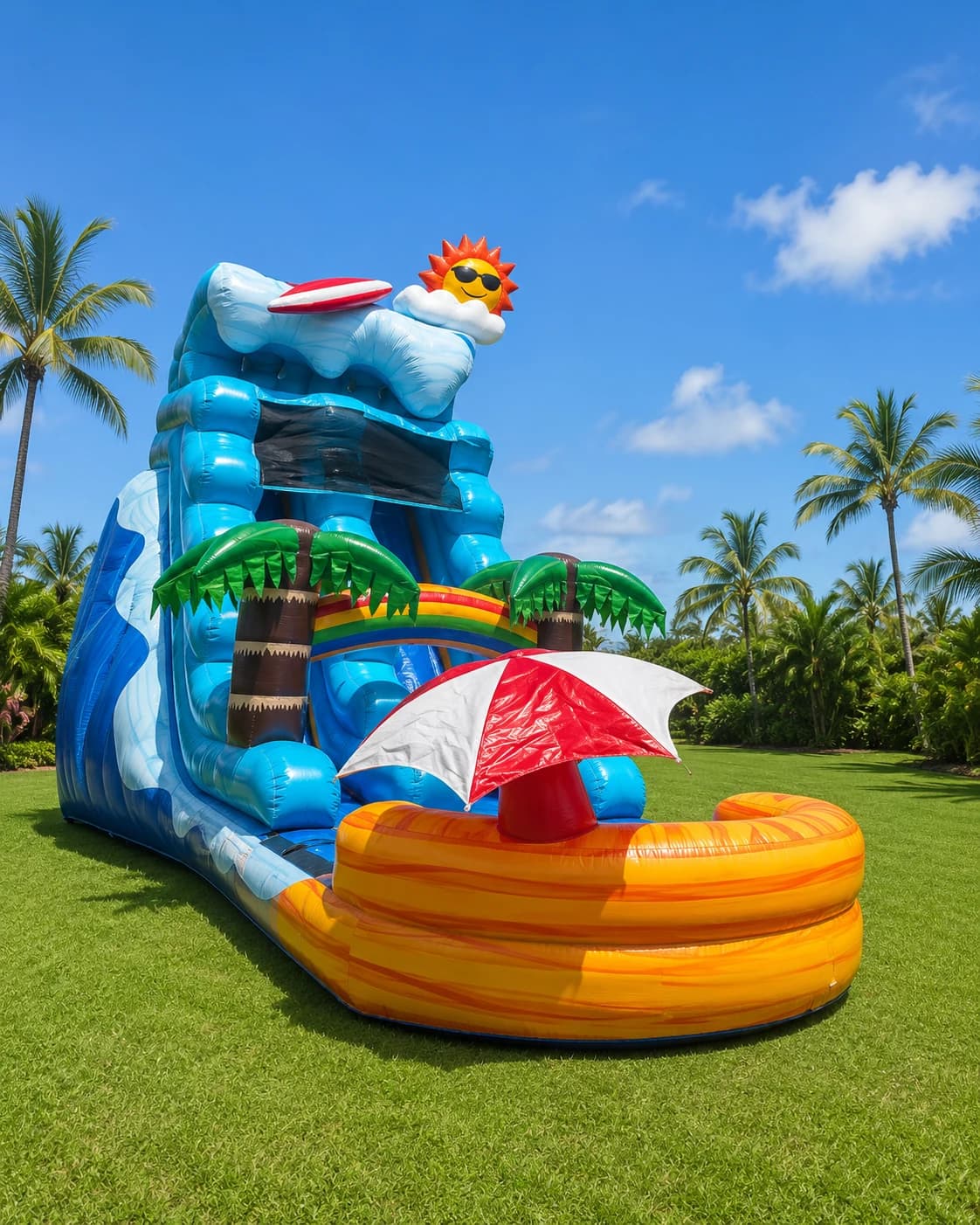 Beach Wave Waterslide rental by Guam Cherry Rentals